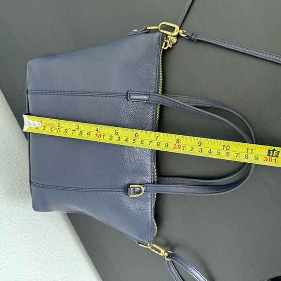 HOBO Kingston Leather Mini Tote Crossbody Bag Navy Blue - Picture 14 of 16